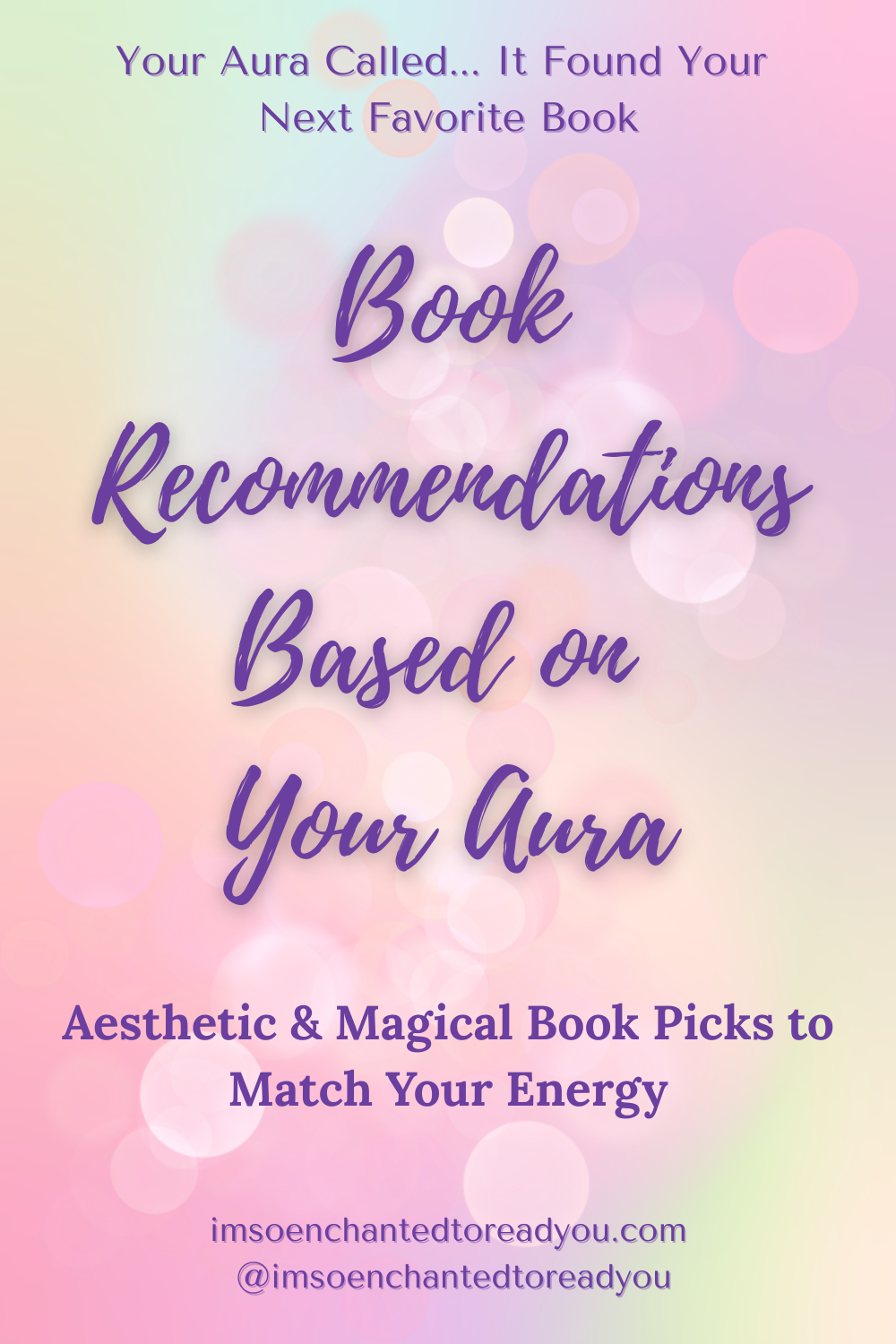 Book recommendations based on your aura. Aesthetic and magical book picks matched to your energy and vibe.
