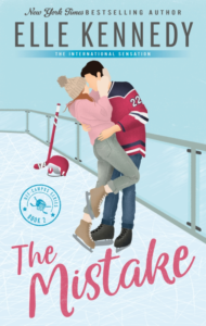 The Mistake by Elle Kennedy book cover – second chance romance about a college hockey player trying to win back the girl he once pushed away.